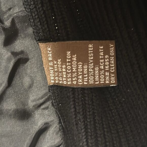 J.McLaughlin Quilted Knit wool silk cotton Jacket size small spring cute - Picture 8 of 9